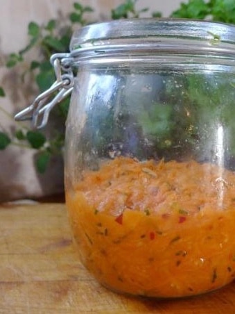 Spiced Fermented Carrot Salad