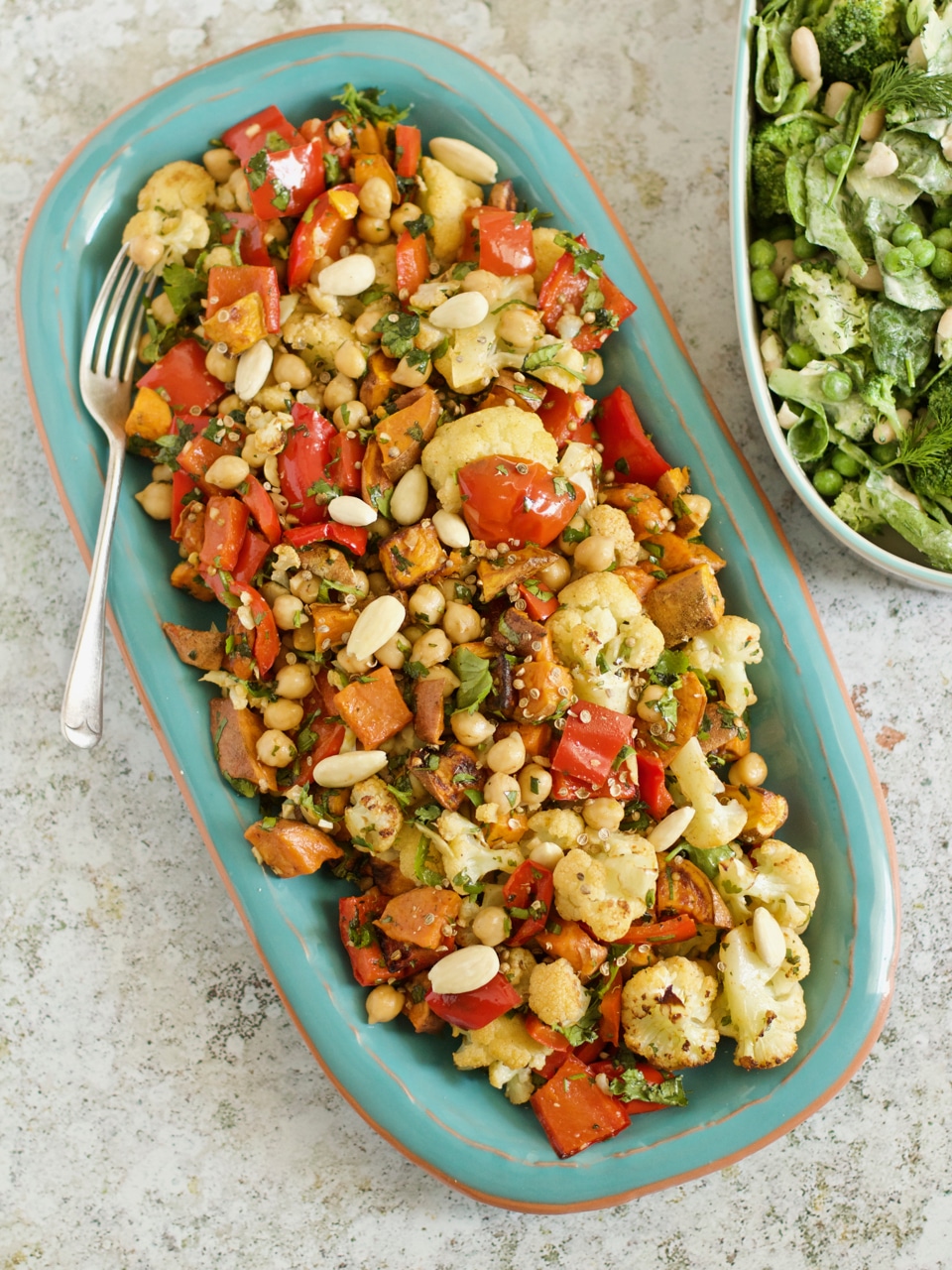 Roasted Vegetable & Chickpea Salad with a Smokey Paprika Dressing ...