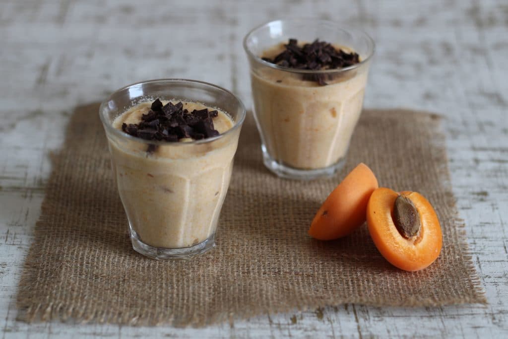Dairy free apricot mousse