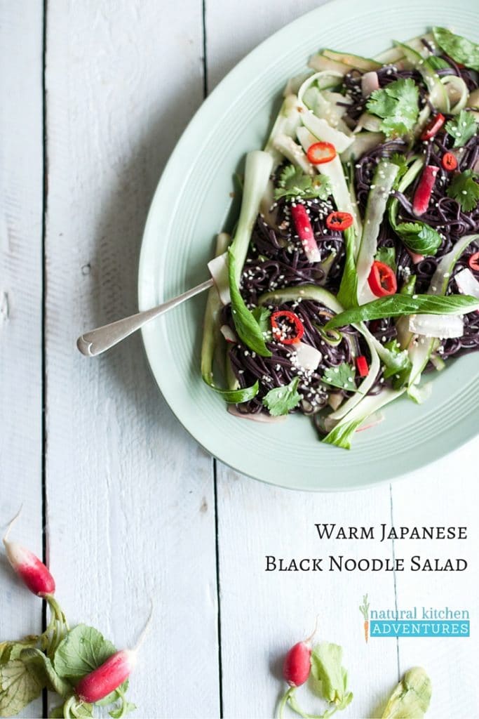 Japanese Black Noodle Salad | Natural Kitchen Adventures