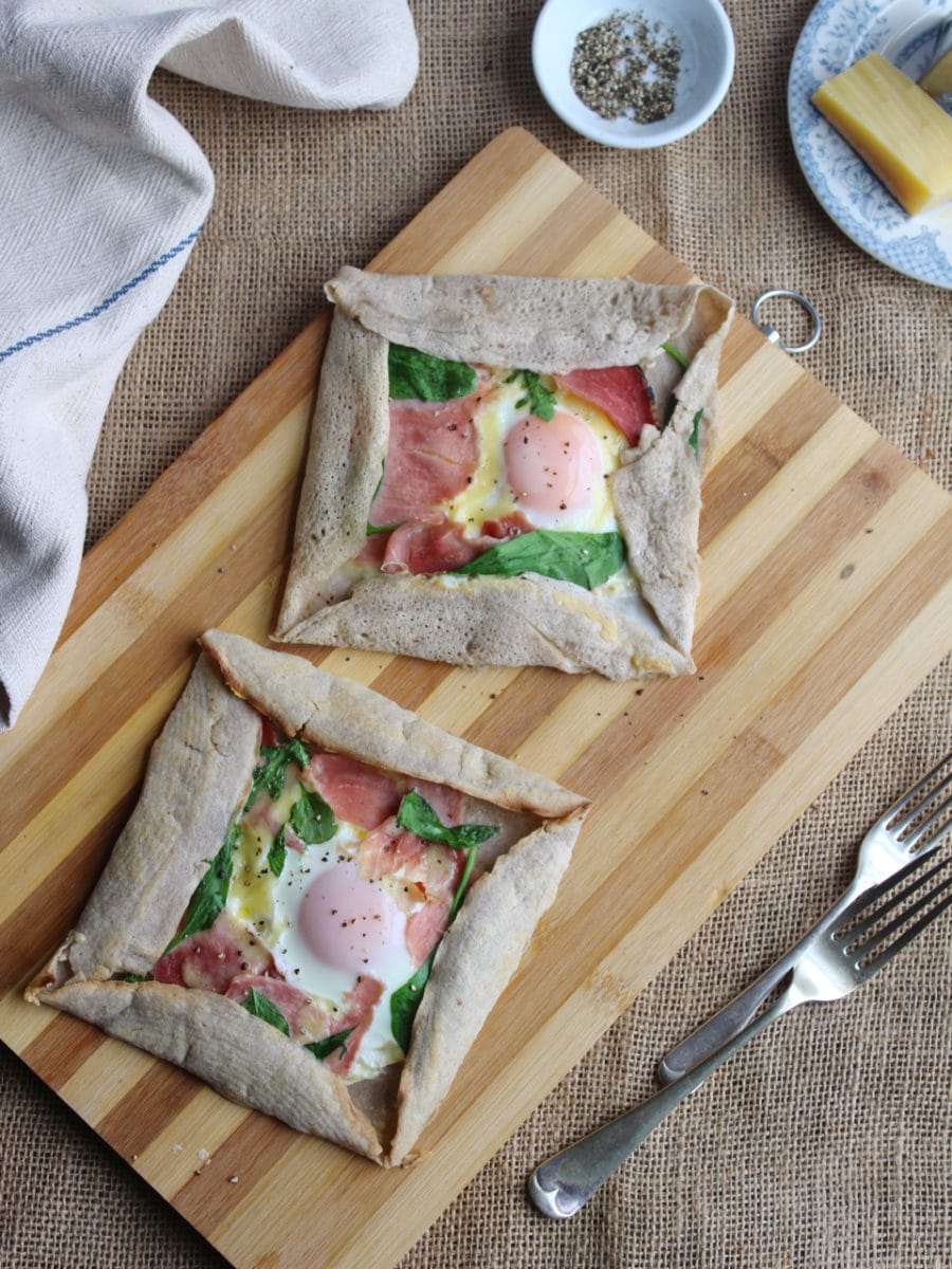 Breton Buckwheat Galette Complète with Ham, Comté Cheese and Egg