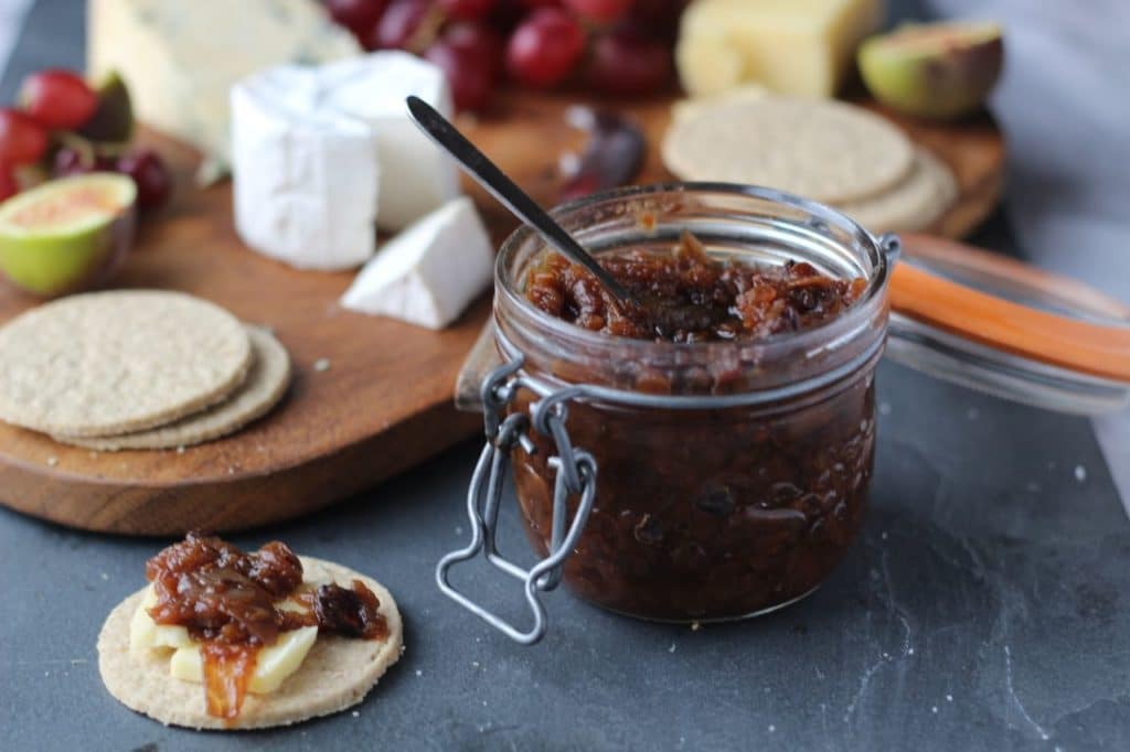 slow cooker apple chutney coconut sugar vegan gluten free cheese board