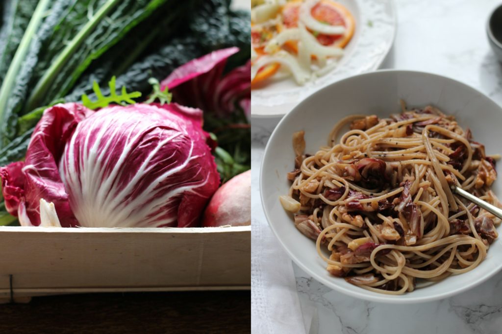 Radicchio & Walnut Spaghetti | Gluten Free | Vegan | Natural Kitchen Adventures