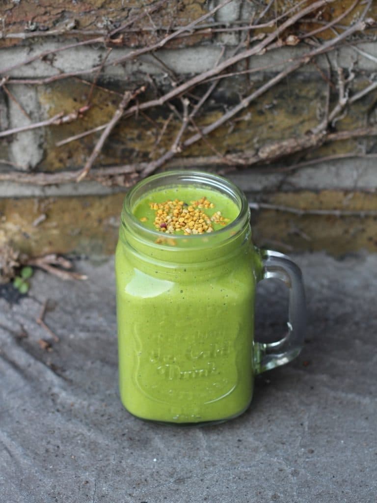 Green Smoothie Healthy Vegan Breakfast Orange Kale 