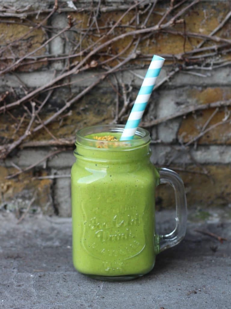 Green Smoothie Healthy Vegan Breakfast Orange Kale 