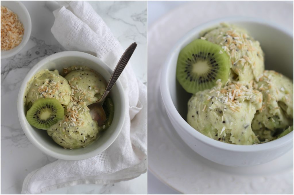Kiwi Sorbet Coconut Lime Lemongrass | Natural Kitchen Adventures | gluten free, dairy free, vegan