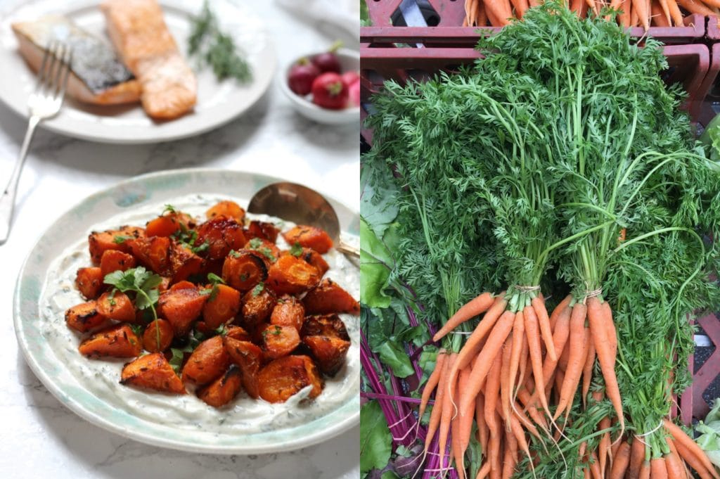 Sweet Roasted Carrots Dill Tahini Dressing | Natural Kitchen Adventures 