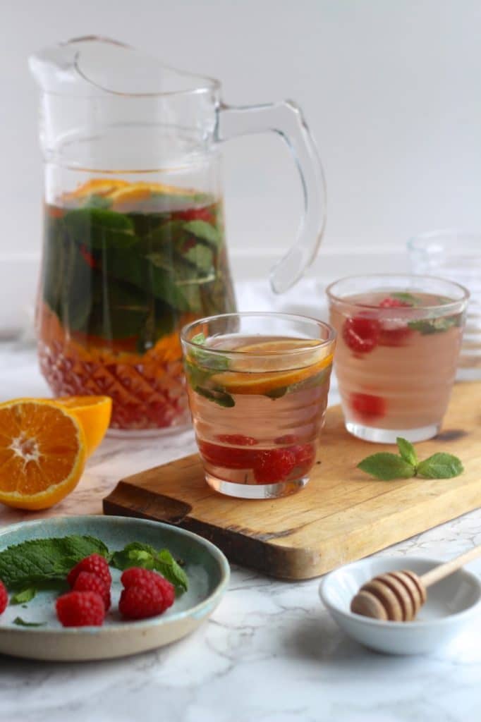 Iced Berry Tea, drink, herbal tea, healthy, sugar free