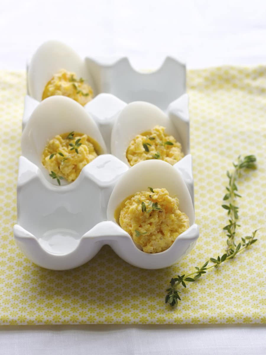 Devilled Eggs with Truffle Oil and Smoked Salt