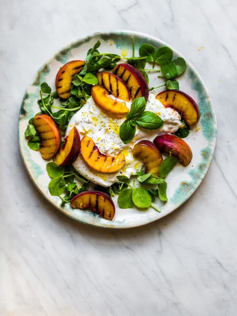 Peach with Burrata | Natural Kitchen Adventures