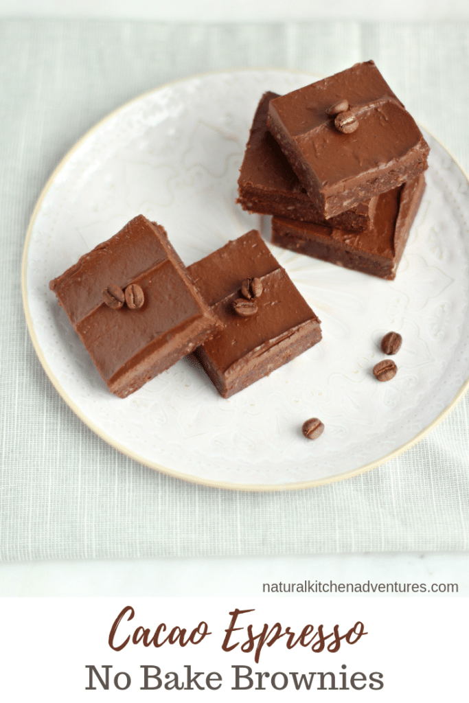 Cacao Espresso No Bake Brownies | Natural Kitchen Adventures