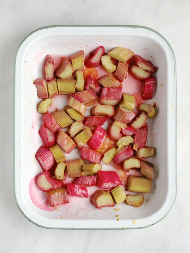 Ginger Roasted Rhubarb