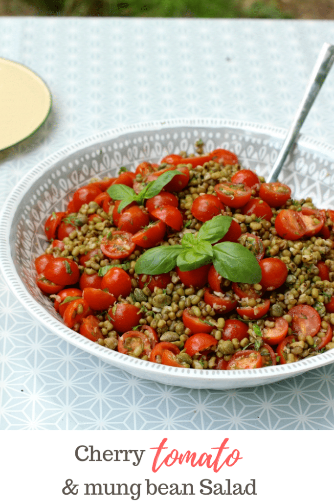 Cherry tomato mung bean salad | Natural Kitchen Adventures