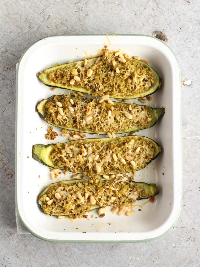 quinoa stuffed courgette | Natural Kitchen Adventures