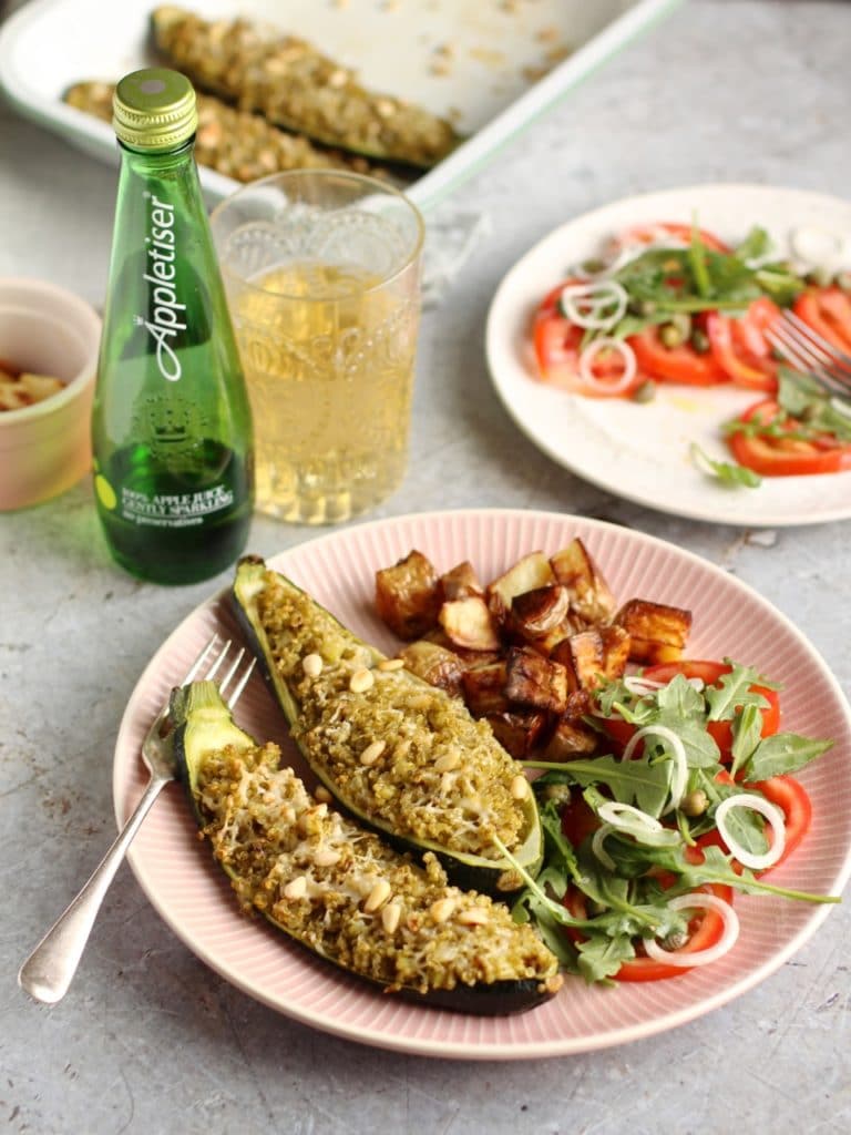 quinoa stuffed courgette | Natural Kitchen Adventures 