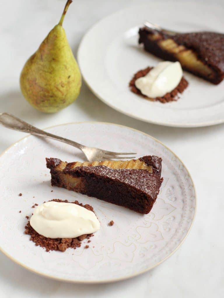 Chocolate and Pear Almond Tart | Natural Kitchen Adventures