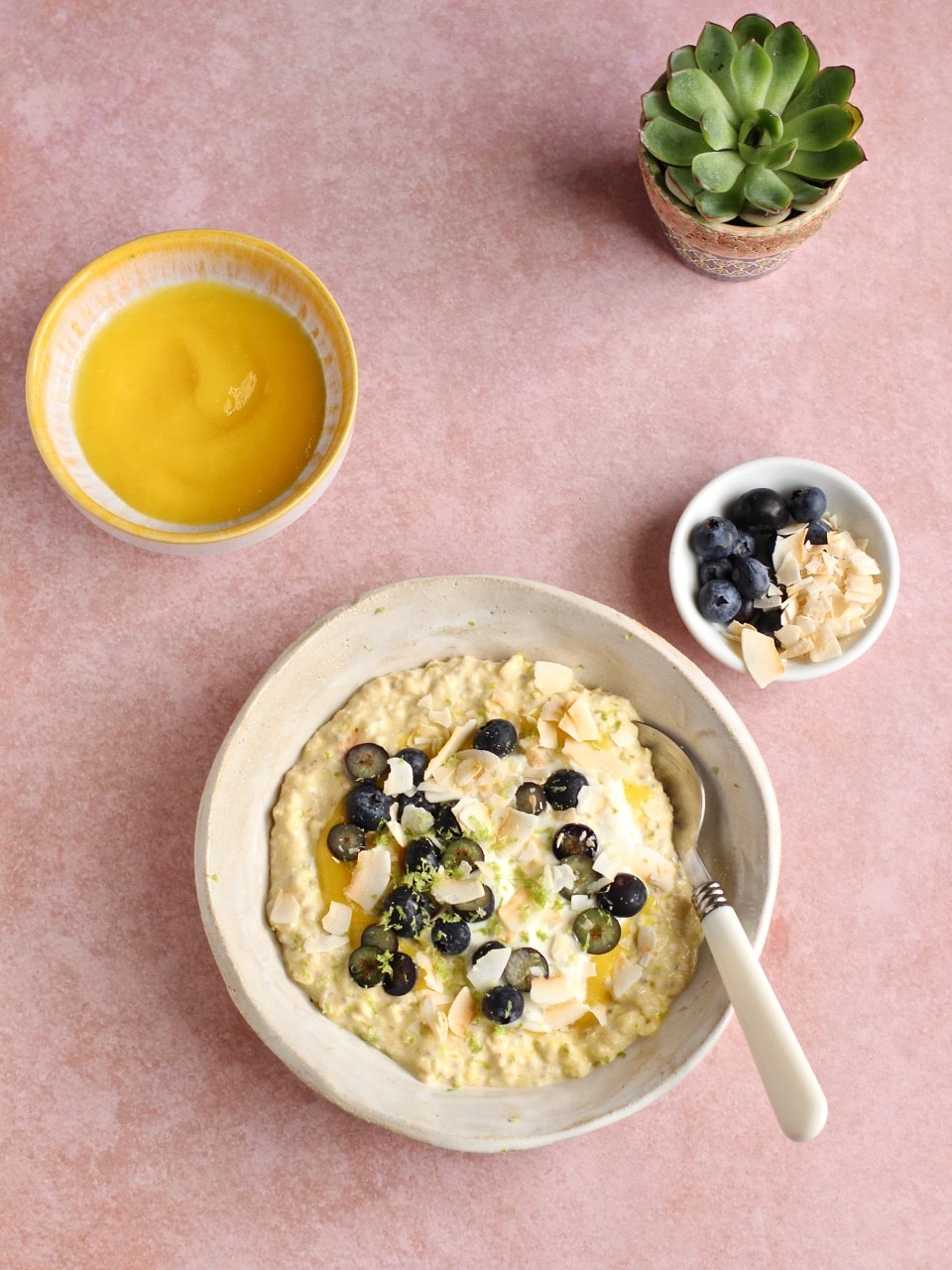 Mango Bircher with Lime, Greek Yoghurt and Blueberries | Natural Kitchen Adventures