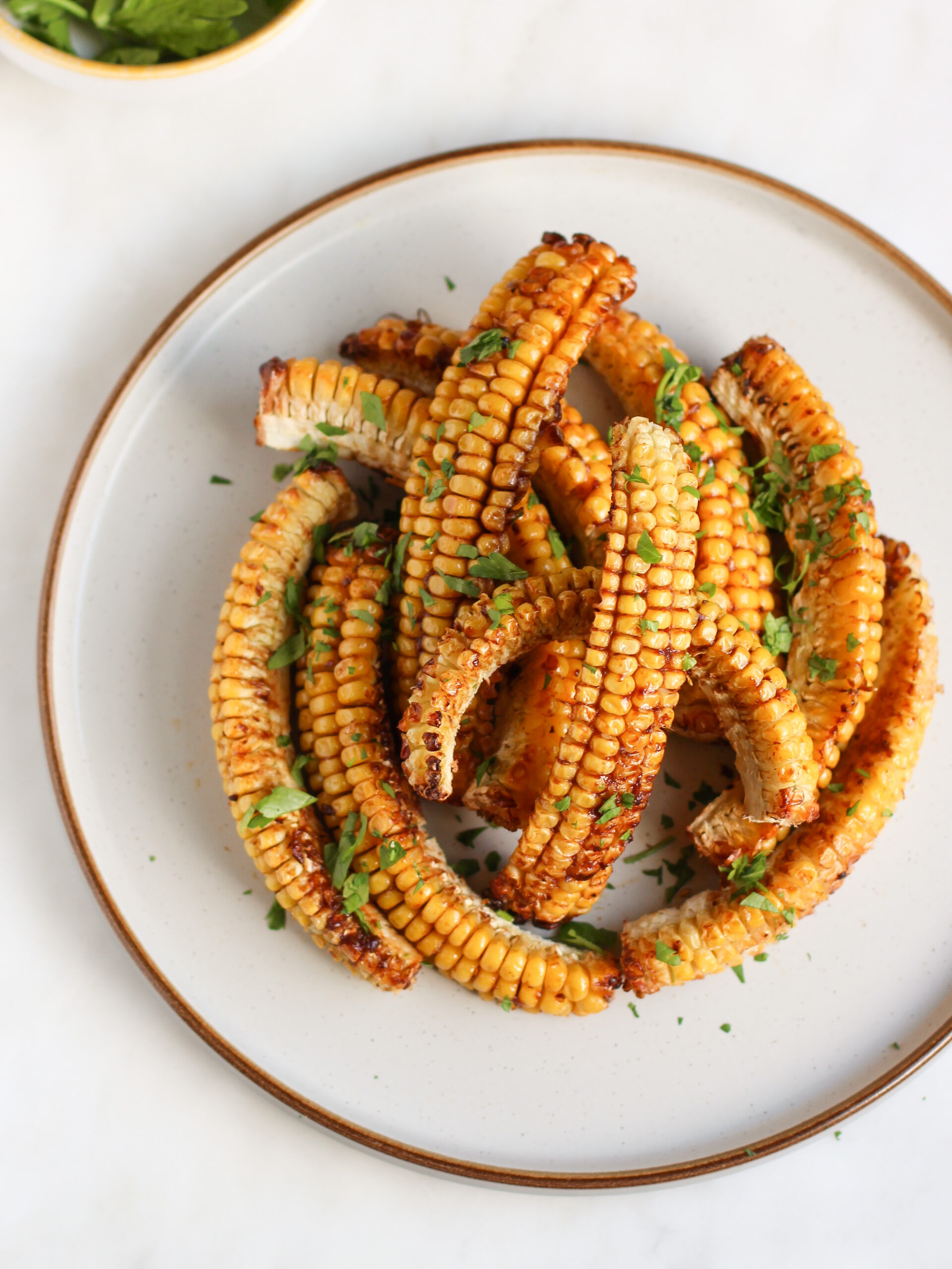 I finally made those corn ribs but I used my seasoning (Garlic Butter , corn ribs