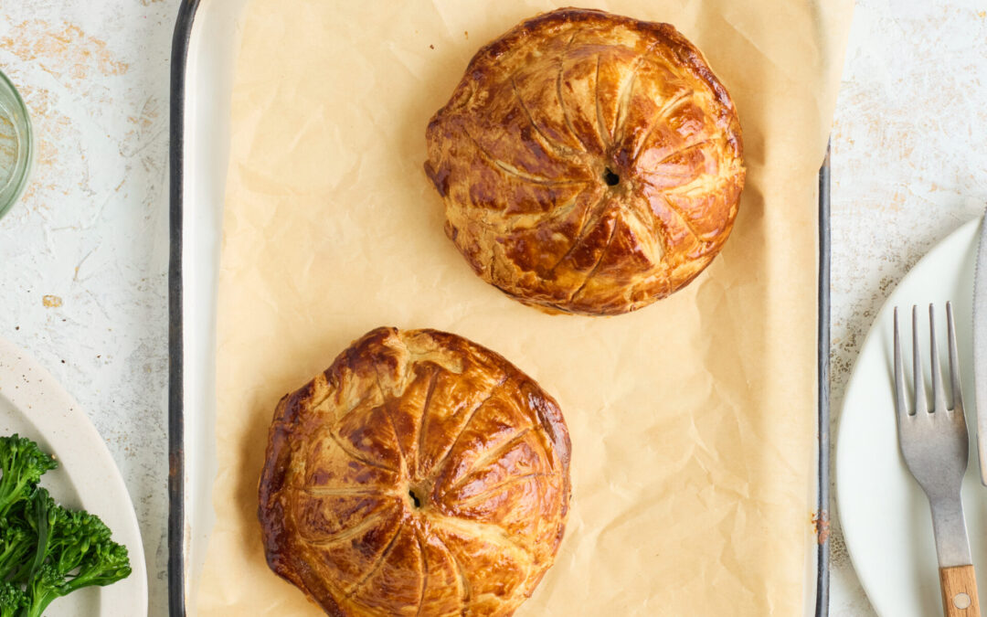 Pithivier with Butternut Squash, Curly Kale, Mozzarella, and Sun-dried Tomato 